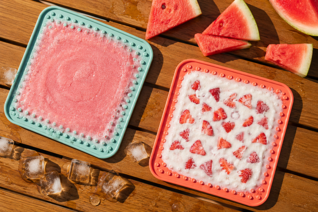frozen lick mat recipes for dogs with watermelon and yogurt